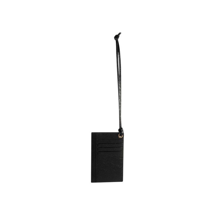 Balenciaga Le City Card Holder Keyring 'Black'