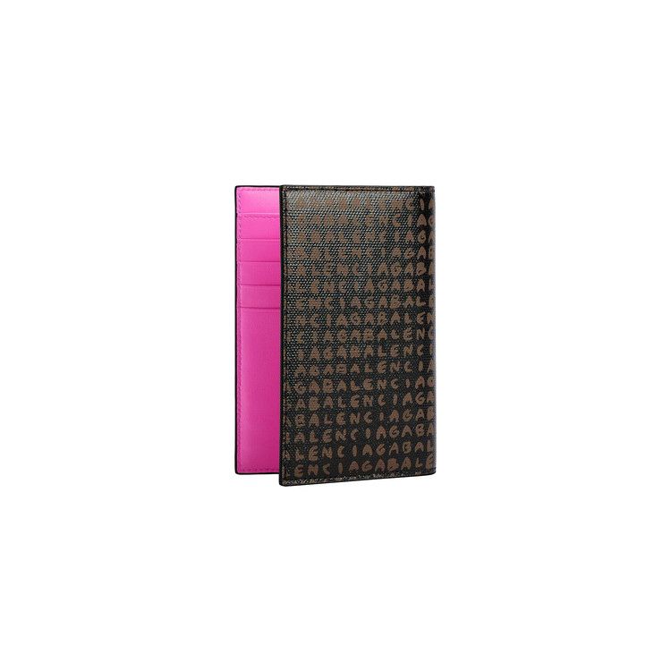 Balenciaga Snob Passport Holder 'Black/Metal Grass'