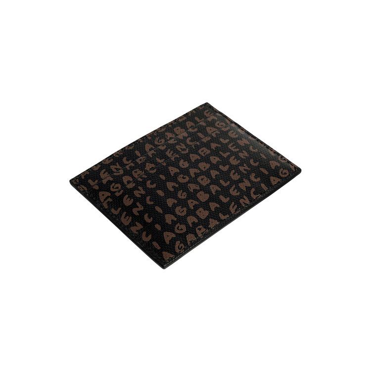 Balenciaga Select Card Holder 'Black/Door Orange'