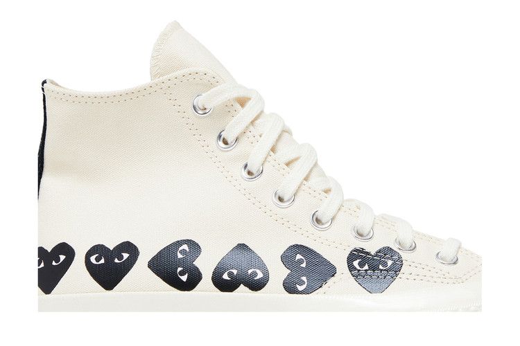 Comme des Garçons PLAY x Converse Chuck 70 High 'Multi Heart - Milk Black'