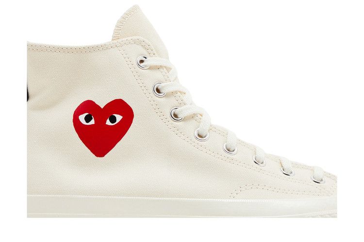 Comme des Garçons PLAY x Converse Chuck 70 High 'Single Heart - Milk'