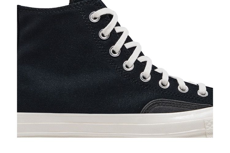 Converse Chuck 70 Luxe High 'Black Dark Matter Fuzzy Laces'
