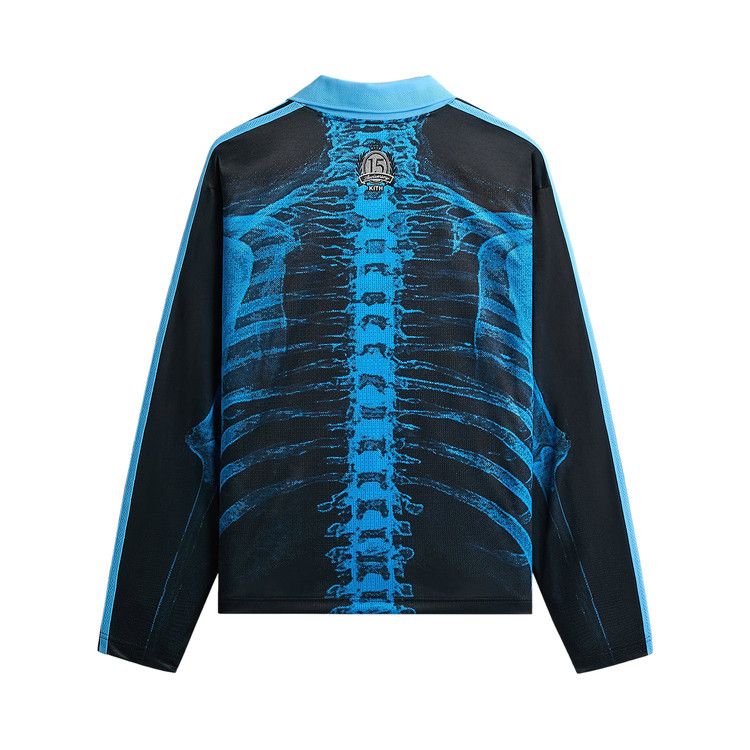 Kith x Messi For Adidas Skeleton Goalkeeper Long Sleeve Tee 'Black/Blue'
