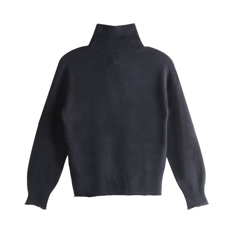 Lacoste Carded Wool High Neck Sweater 'Navy Blue'