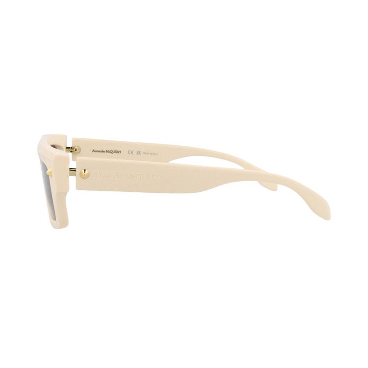 Alexander McQueen Square Sunglasses 'Ivory/Brown'