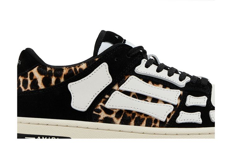 Amiri Skel Top Low 'Black White Leopard'
