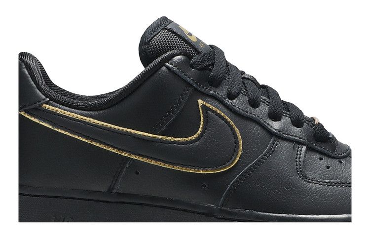 Nike Wmns Air Force 1 Low '07 Essential 'Black Gold Swoosh'