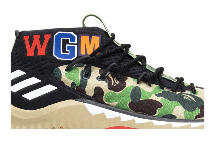 A Bathing Ape x adidas Dame 4 'Green Camo'