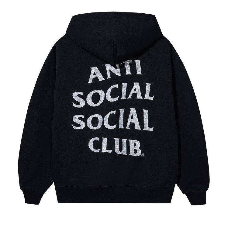 Anti Social Social Club Mind Game Glitter Zip-Hoodie 'Black'