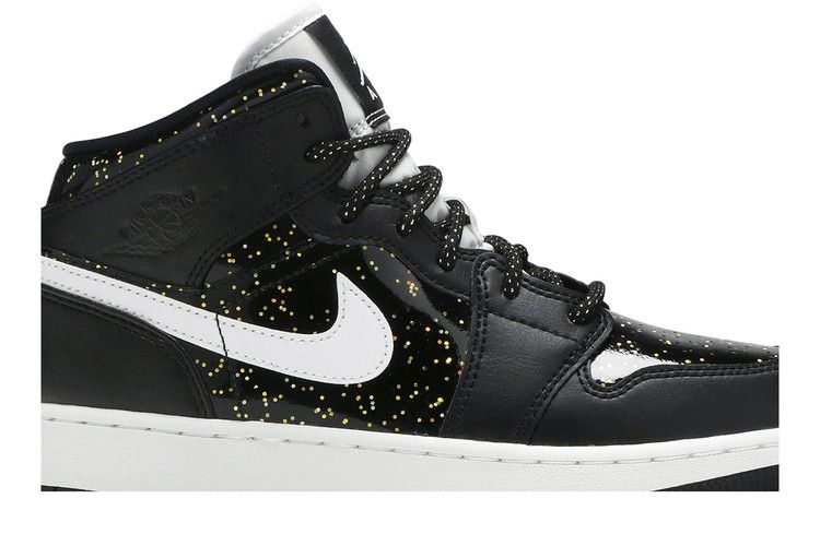 Air Jordan 1 Mid SE GS 'Black Glitter'