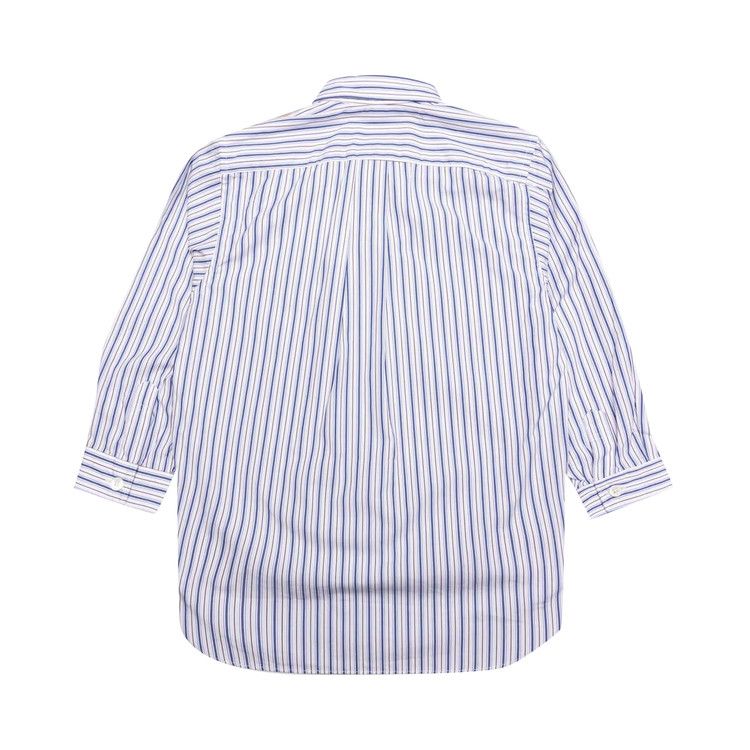 Comme des Garçons PLAY Striped Shirt 'White/Blue/Brown'