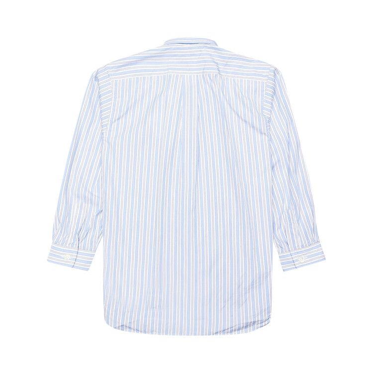 Comme des Garçons PLAY Long-Sleeve Striped Shirt 'White/Light Blue'