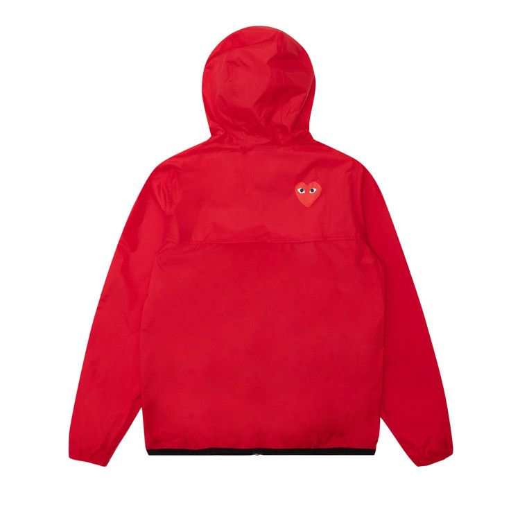 Comme des Garçons PLAY x K-Way Hoodie Full Zip 'Red'