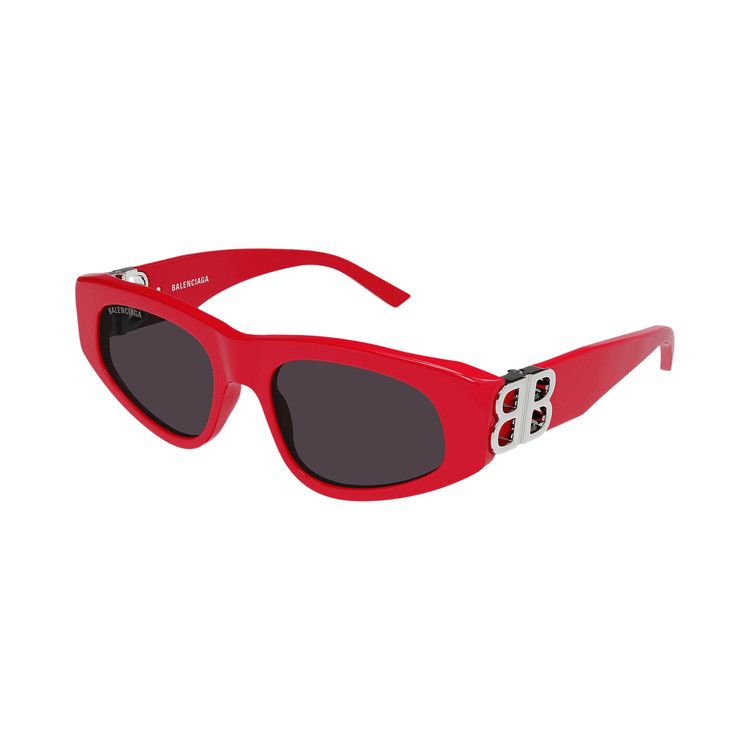 Balenciaga Cat Eye Glasses 'Red/Silver/Grey'