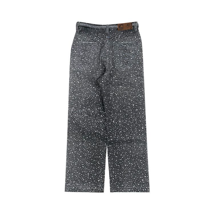 Birth Of Royal Child 3D Printed Washed Swarovski Diamond Jean 'Black'