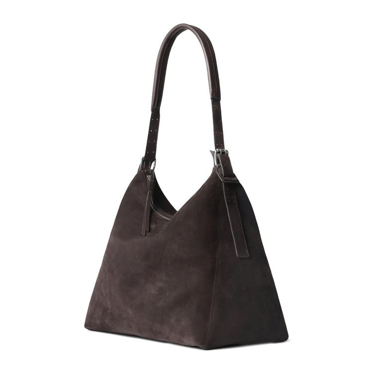 Lemaire Belted Hobo Bag 'Ebony Brown'