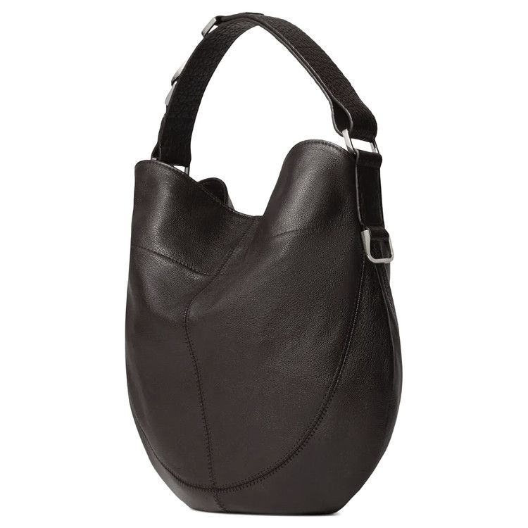 Lemaire Hobo Quiver Clip Bag 'Dark Chocolate'