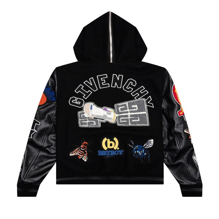 Givenchy Hooded Varsity Jacket 'Black'