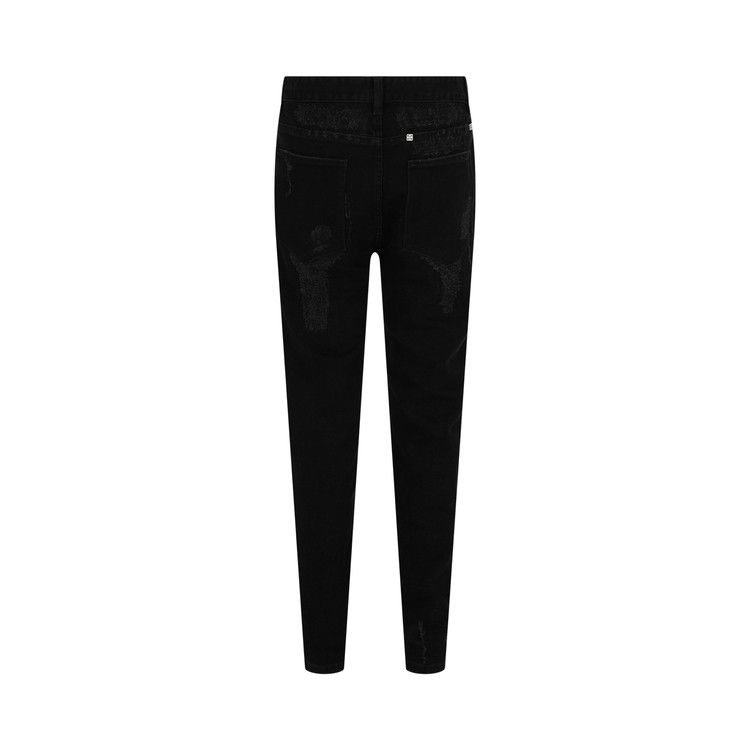 Givenchy Slim Fit Destroyed Denim Jeans 'Black'