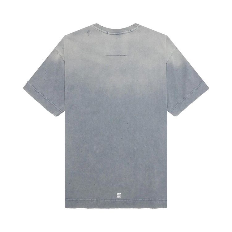 Givenchy Distressed Logo T-Shirt 'Military Blue'