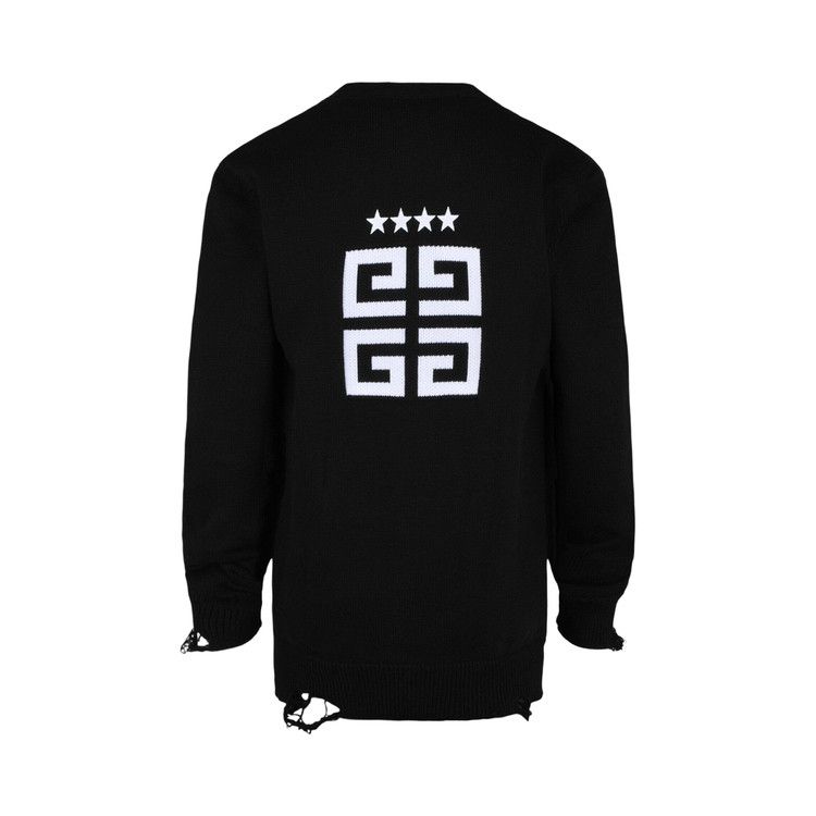 Givenchy Embroidered Star 4G Logo Cardigan 'Black/White'