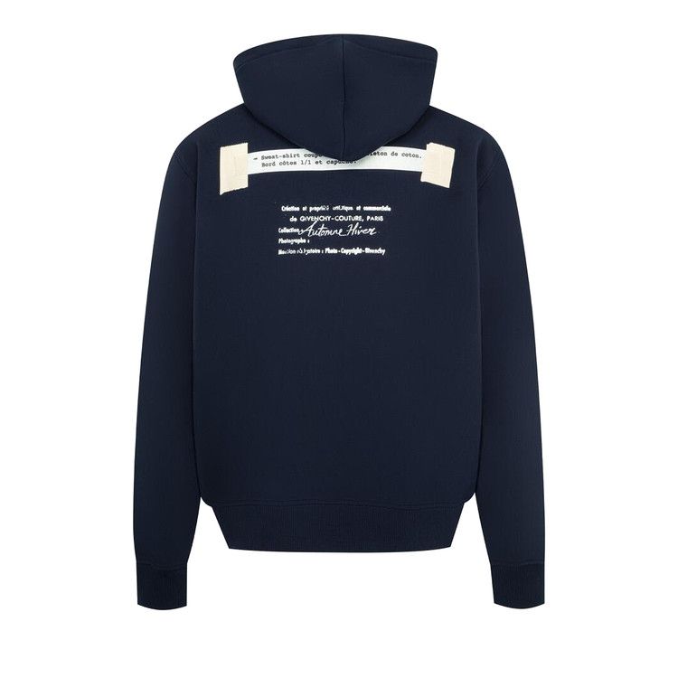 Givenchy Couture Seam Regular Fit Hoodie 'Night Blue'