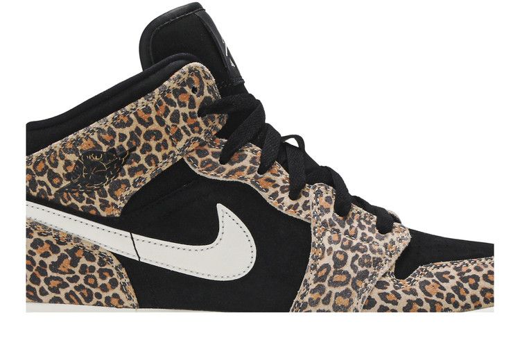Air Jordan 1 Mid SE GS 'Leopard'