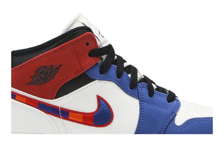Air Jordan 1 MID SE GS 'Multicolored Swoosh'