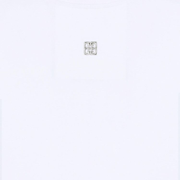 Givenchy Crystals Snake Slim Fit T-Shirt 'White'