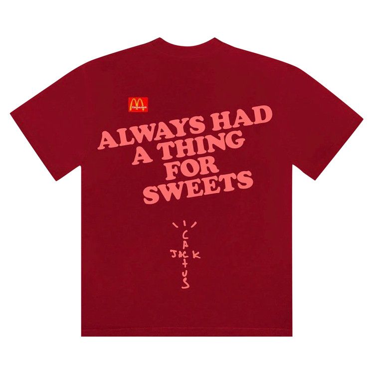 Cactus Jack by Travis Scott x McDonald's Apple Pie T-Shirt 'Cardinal'