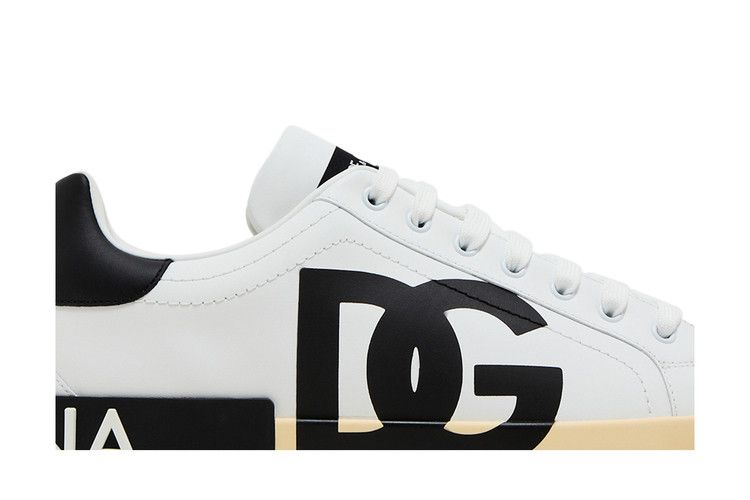 Dolce & Gabbana Portofino Low 'DG Logo Print - White Black'