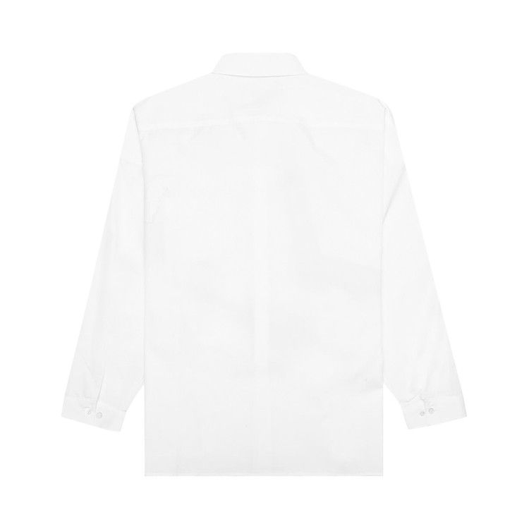 Marni Poplin Shirt With Flower Patches 'Lily White'