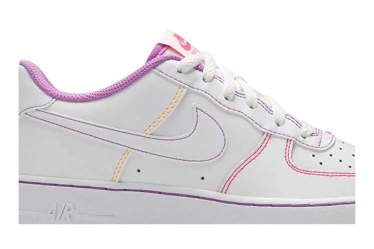 Nike Air Force 1 '07 Low GS 'Contrast Stitch - Fuchsia Glow'