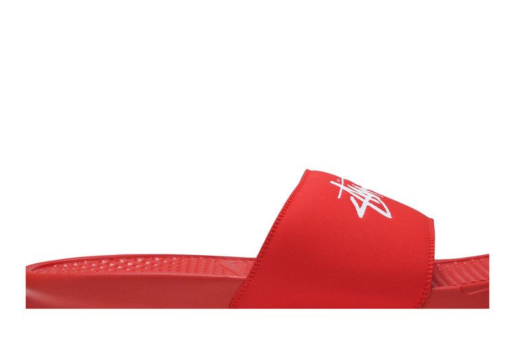 Stussy x Nike Benassi 'Habanero Red'