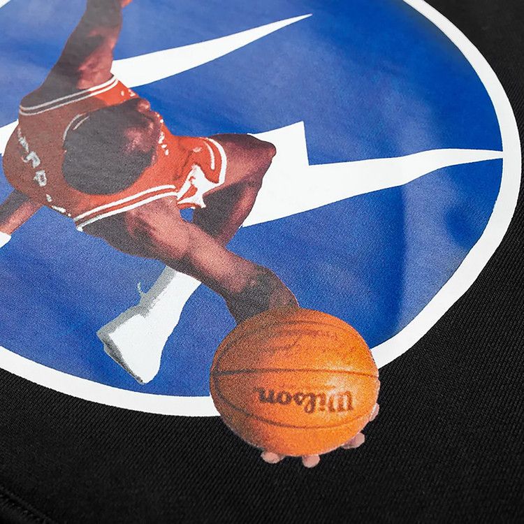 Air Jordan x Fragment Image Pullover Hoodie 'Black/Reflective Silver'