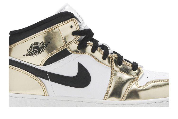 Air Jordan 1 Mid SE GS 'Metallic Gold'