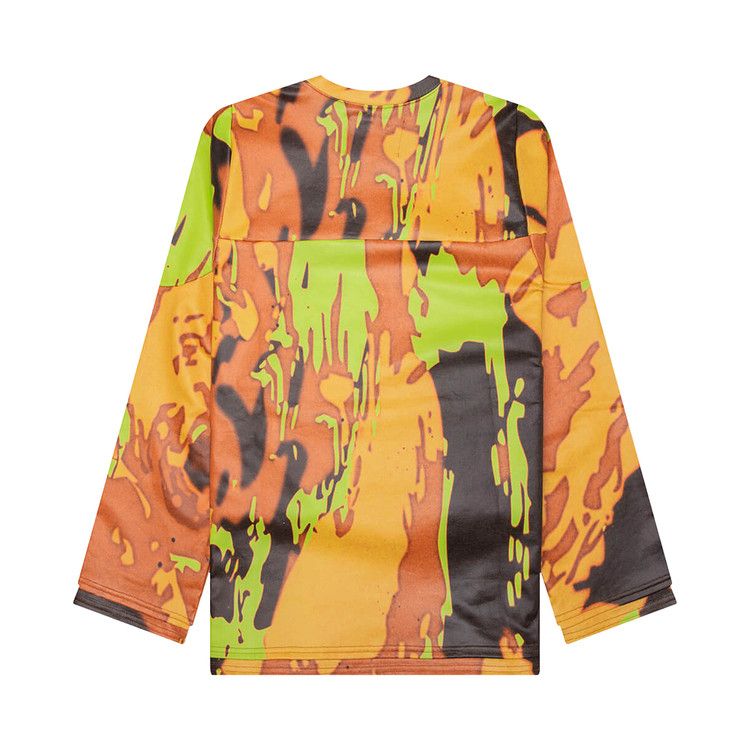 PDF Leather Long-Sleeve Tee 'Camou'
