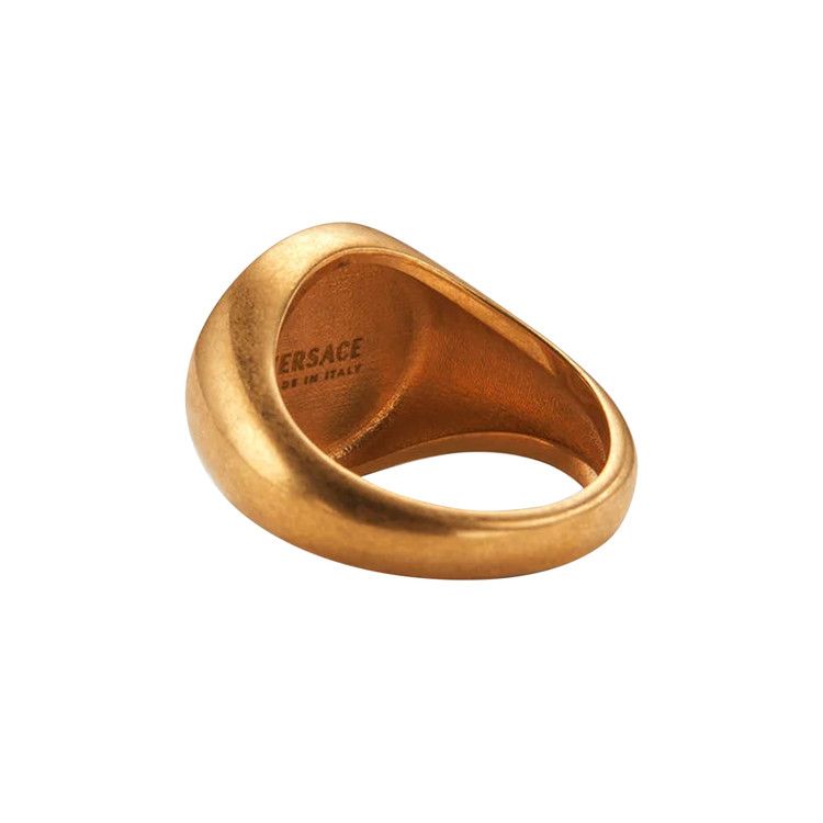 Versace Medusa Enamel Signet Ring 'Gold'