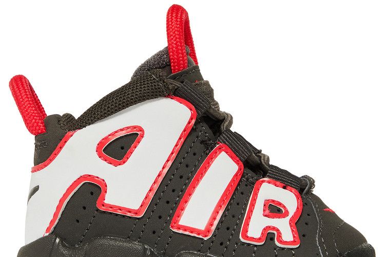 Nike Air More Uptempo TD 'Medium Ash Siren Red White'