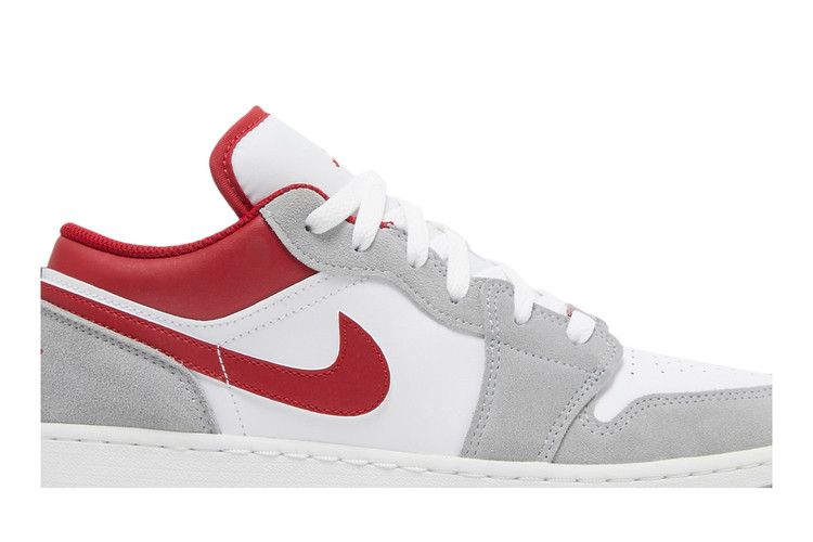 Air Jordan 1 Low SE GS 'Light Smoke Grey Gym Red'