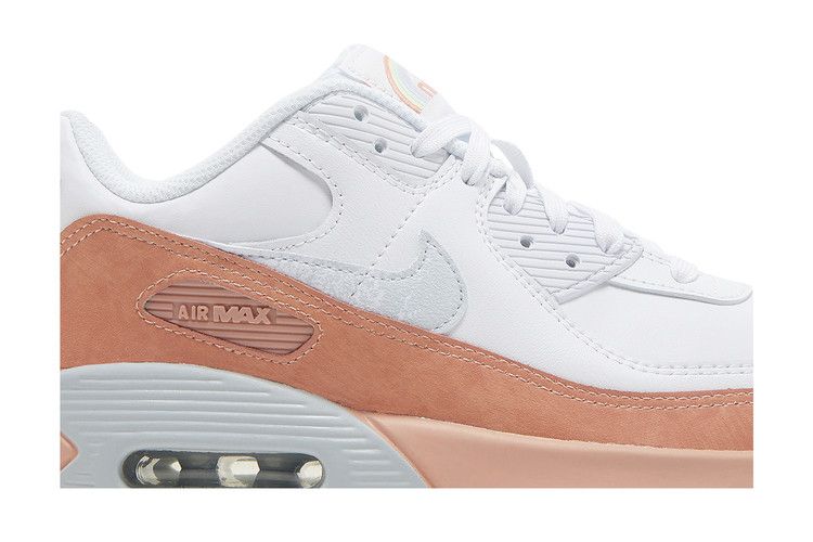 Nike Air Max 90 Leather SE GS 'White Light Madder Root'
