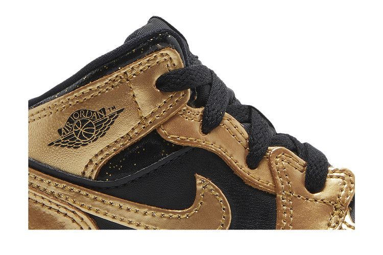 Air Jordan 1 Mid SE TD 'Metallic Gold Black'