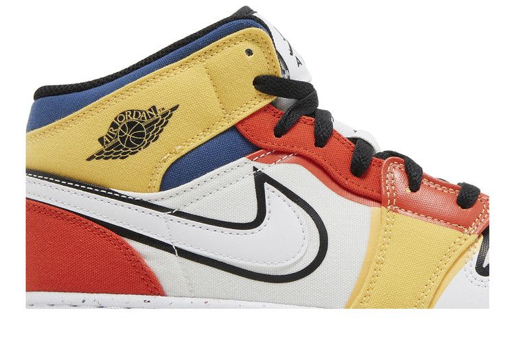 Air Jordan 1 Mid SE GS 'Multi-Color Canvas'
