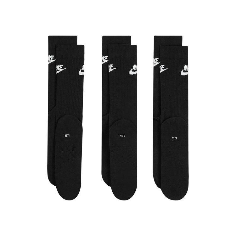 Nike NSW Everyday Essential Crew Socks (3 Pairs) 'Black/White'