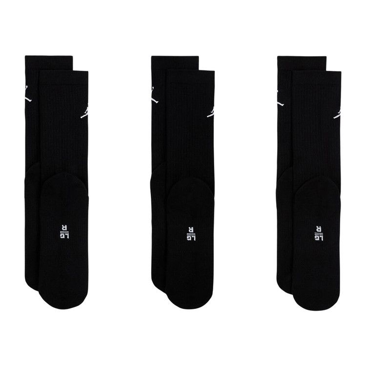 Air Jordan Everyday Crew Socks (3 Pairs) 'Black/White'