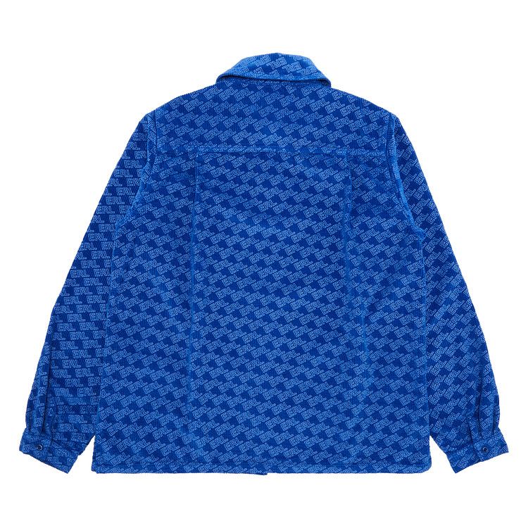 ERL Corduroy Embossed Shirt 'Blue'