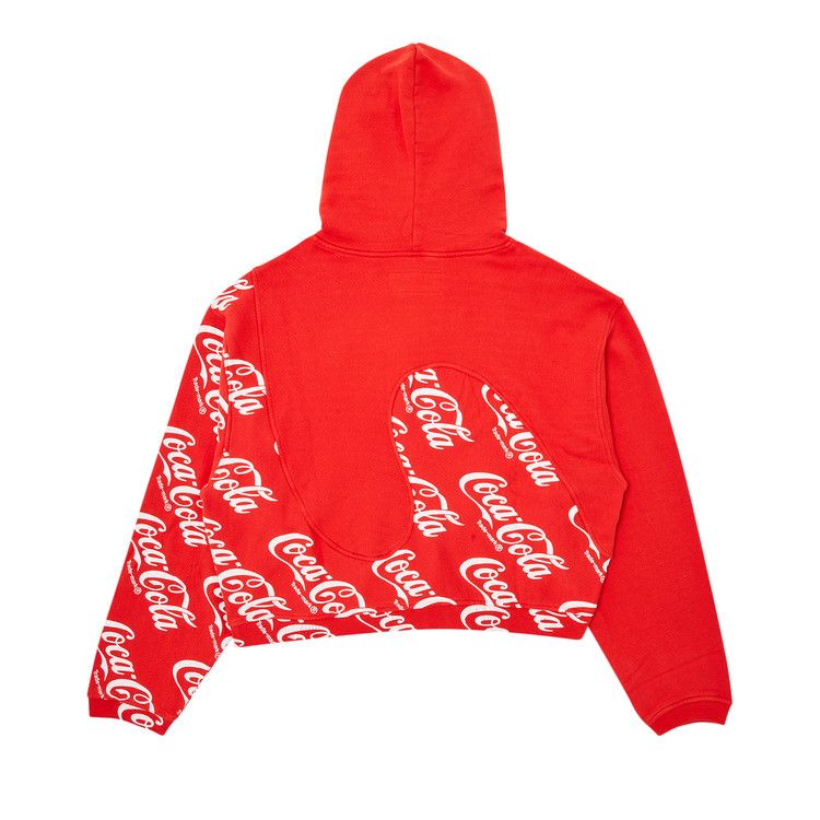 ERL Coca Cola Swirl Hoodie 'Red'