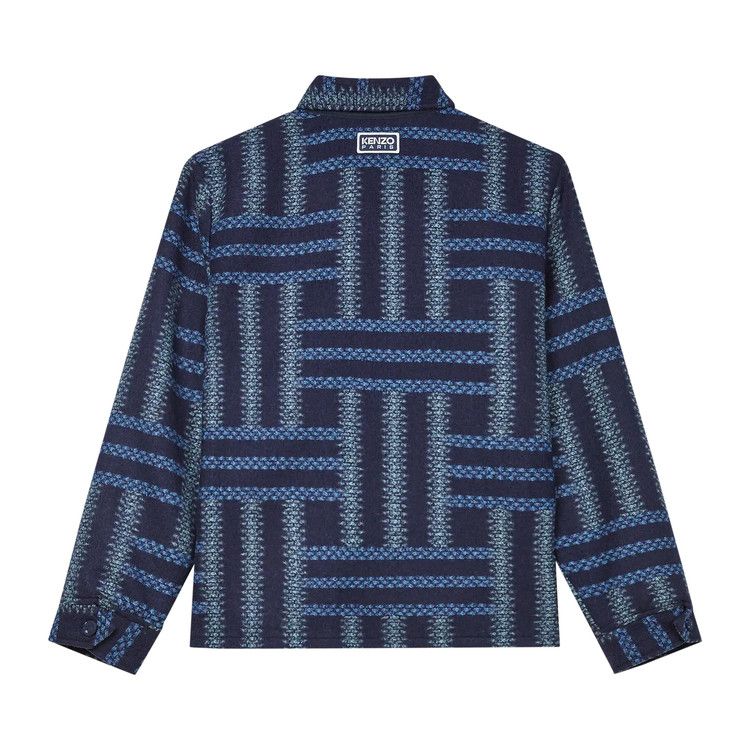 Kenzo Weave Overshirt 'Midnight Blue'