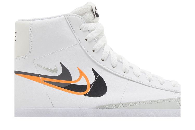 Nike Blazer Mid Next Nature GS 'Multi-Swoosh - White Bright Mandarin'