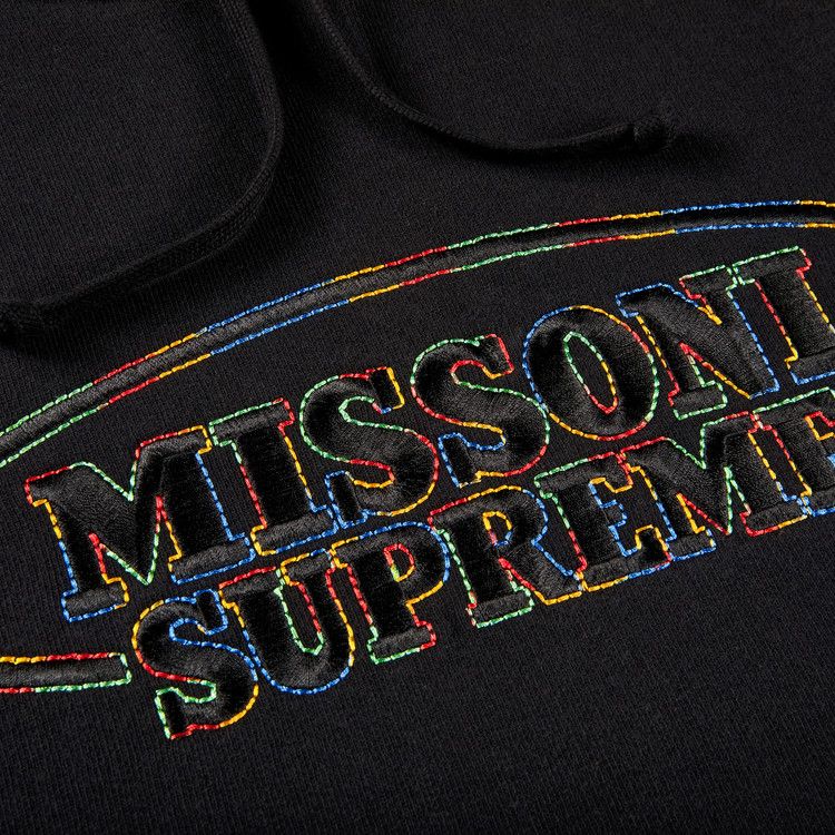 Supreme x Missoni Hooded Sweatshirt 'Black'